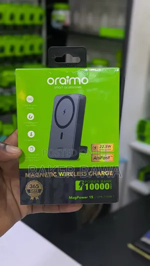 Oraimo Magpower 15 (Opb-7102w) Magnetic Wireless Power Bank.