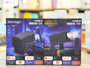 Borrego Smart 5 Portable Projector With Dual Built-in Game Console