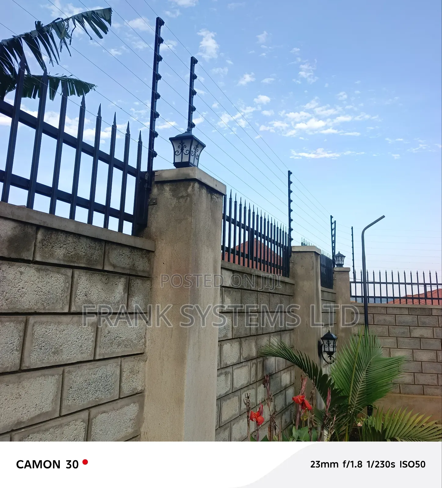 Electric Fence on a Country Home