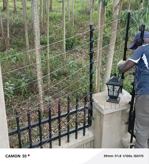Electric Fence on a Country Home