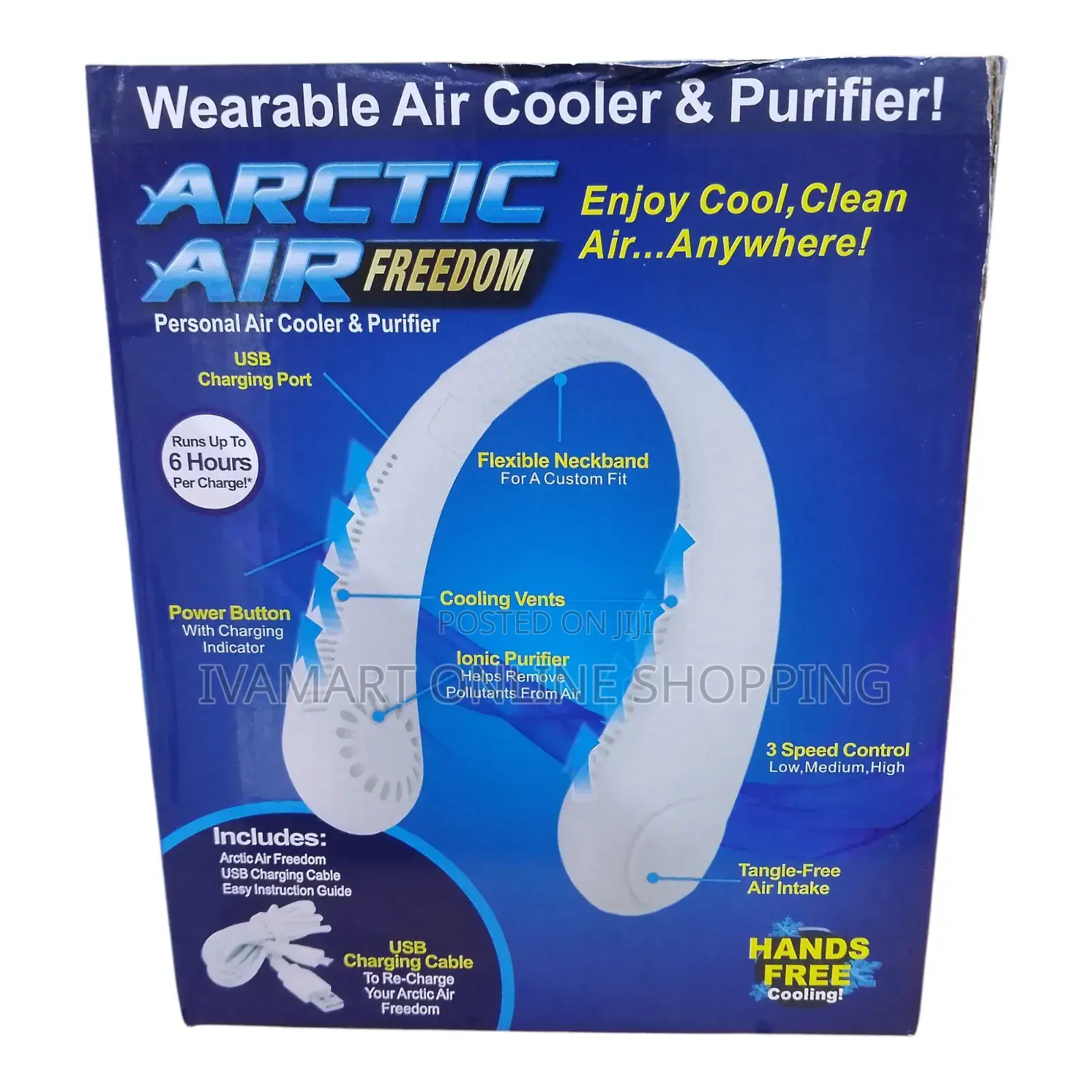 Wearable Neck Fan - Arctic Air Cooler and Purifier