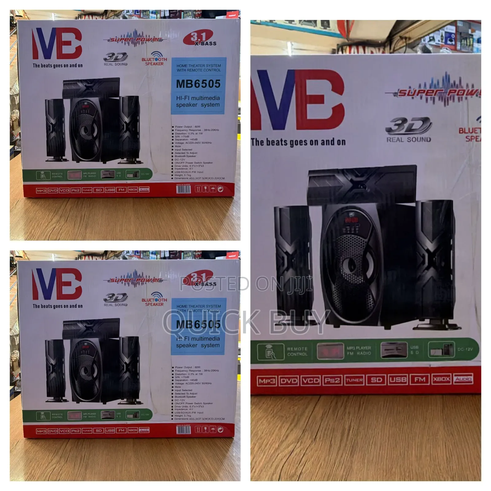 Vb Mb6505 3.1 X-Bass Hi-Fi Multimedia Speaker System