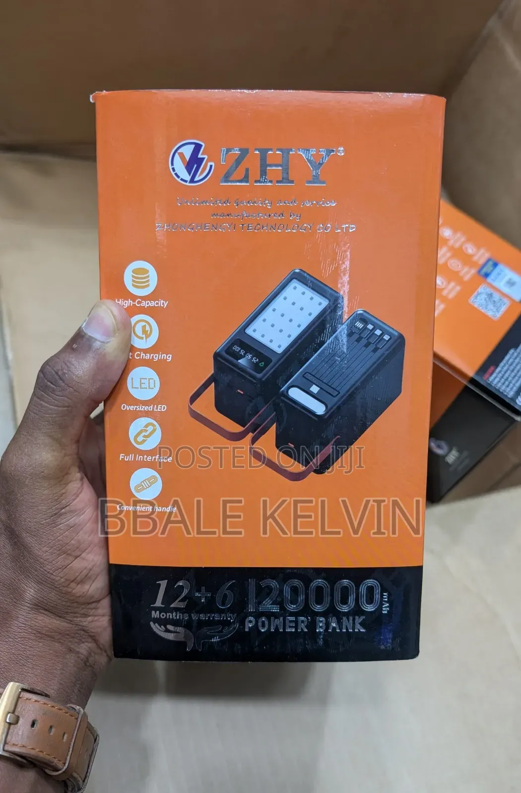 Zhy Solar Power Bank 120000 Mah
