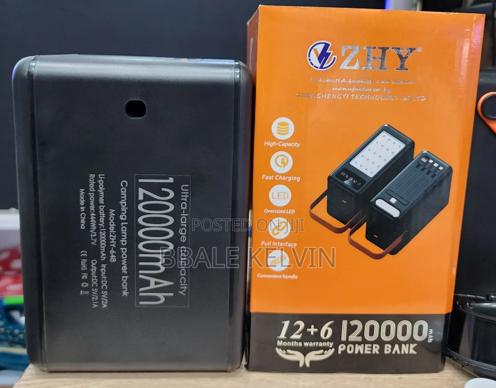 Zhy Solar Power Bank 120000 Mah