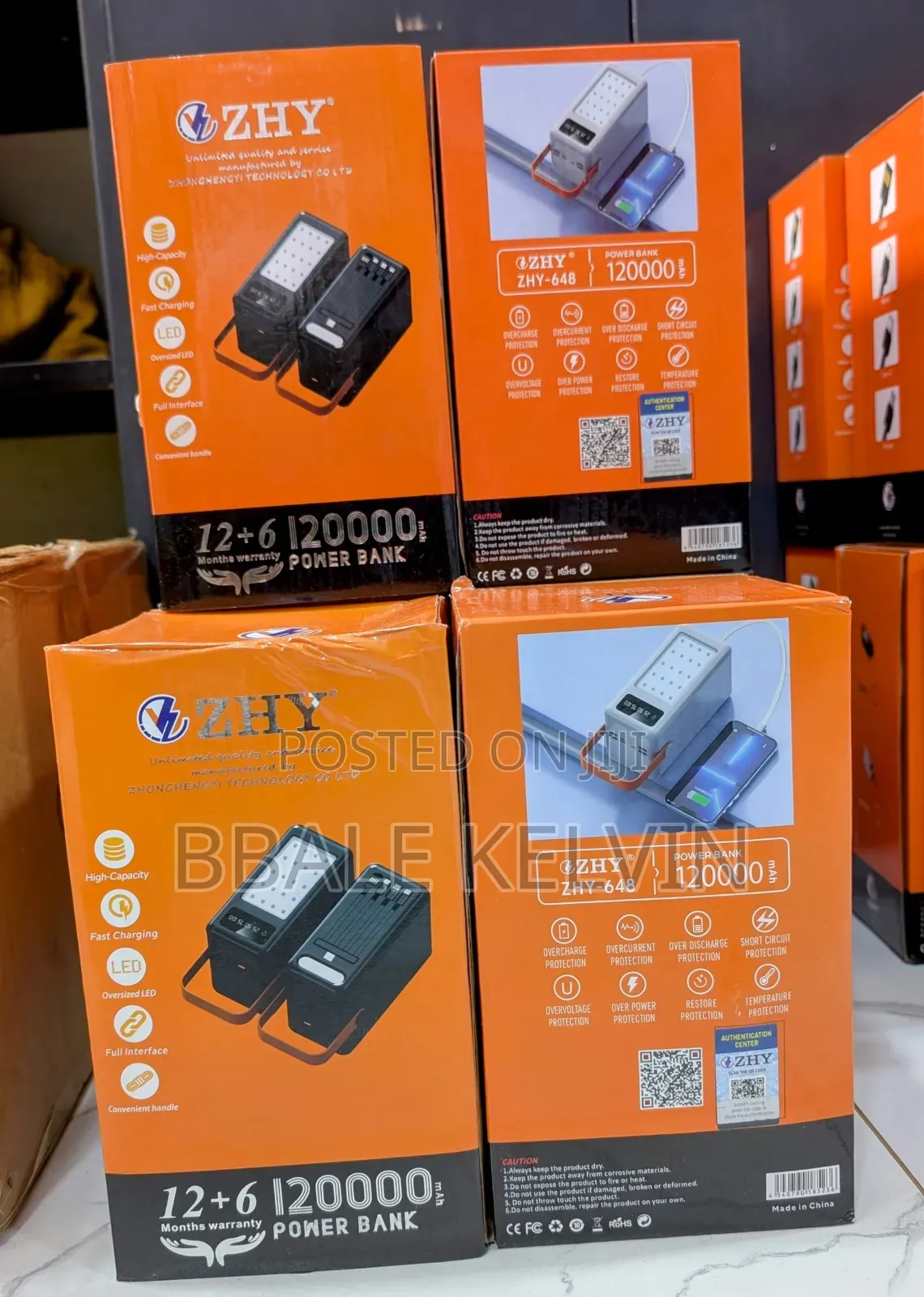 Zhy Solar Power Bank 120000 Mah