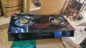 Ackiliss Home Cooking Gas Stove Double Glass