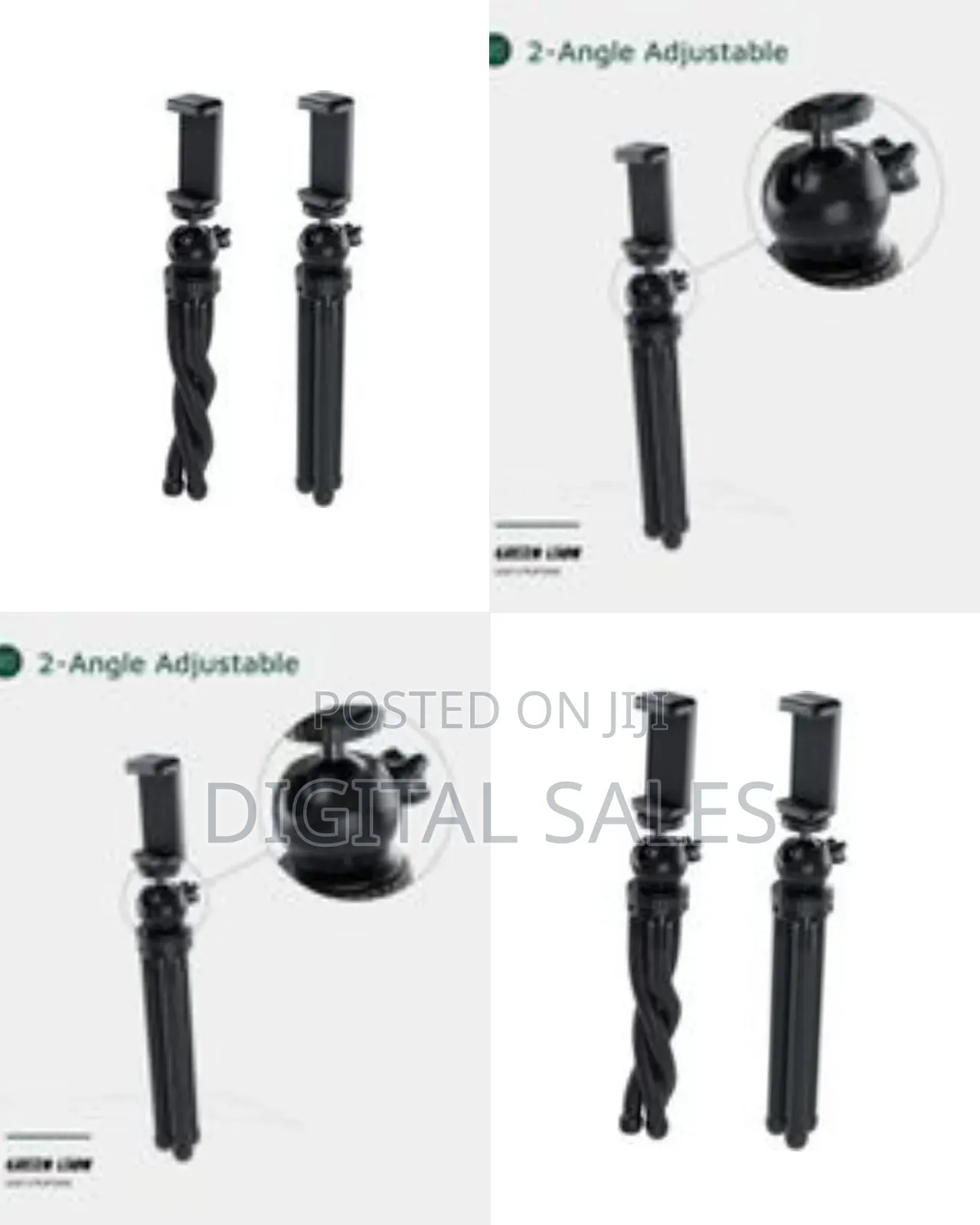 Adjustable Flexible Tripod With Foam Grips