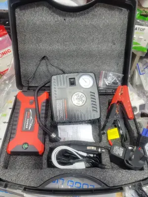 Portable Car Jump Starter Power Bank With Air Compressor-Emergency Kit