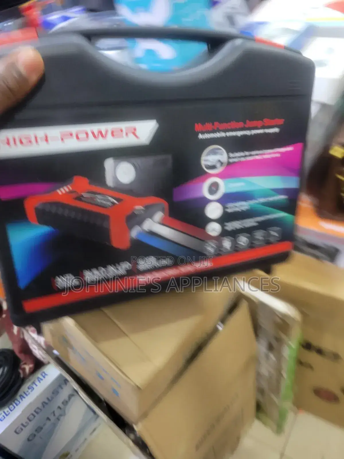 Portable Car Jump Starter Power Bank With Air Compressor-Emergency Kit