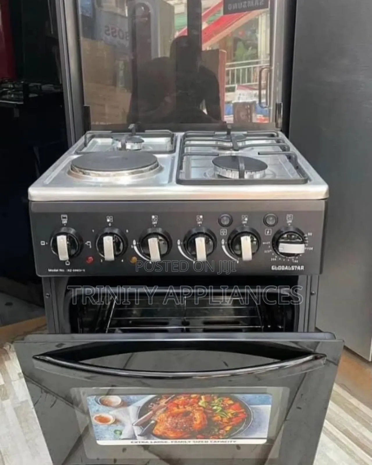 Global Star 3 Gas + 1electric Cooker Electric Oven 50x50cm
