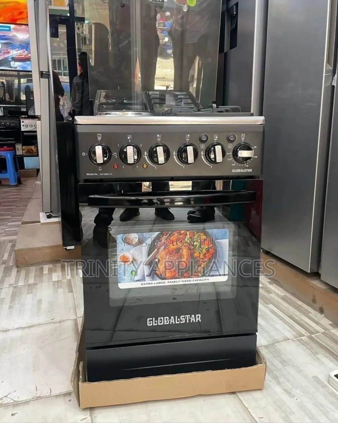 Global Star 3 Gas + 1electric Cooker Electric Oven 50x50cm