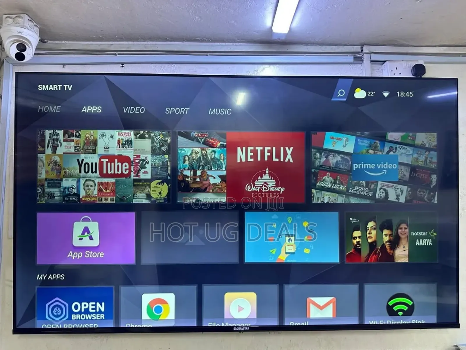 43inch Smart Andriod Framless Tv With Bluetooth, Free To Air