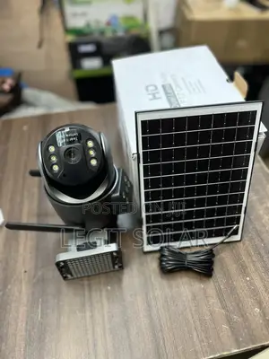 Dual Lens 4g PTZ Solar CCTV Outdoor Camera With 2way Audio