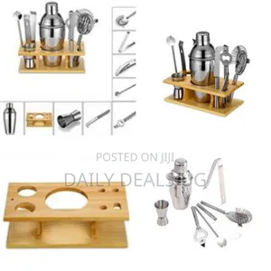Stainless Steel Cocktail Mixer, Martini Bartender Toolbar Kit