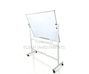 Double-Sided Magnetic Whiteboard With Adjustable Stand