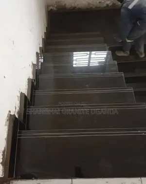 Pearl Black Granite Staircase