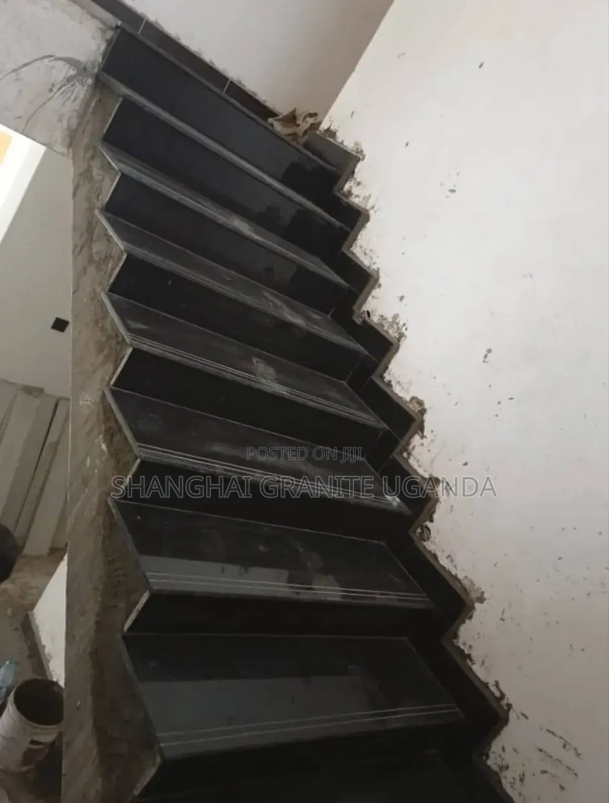 Pearl Black Granite Staircase