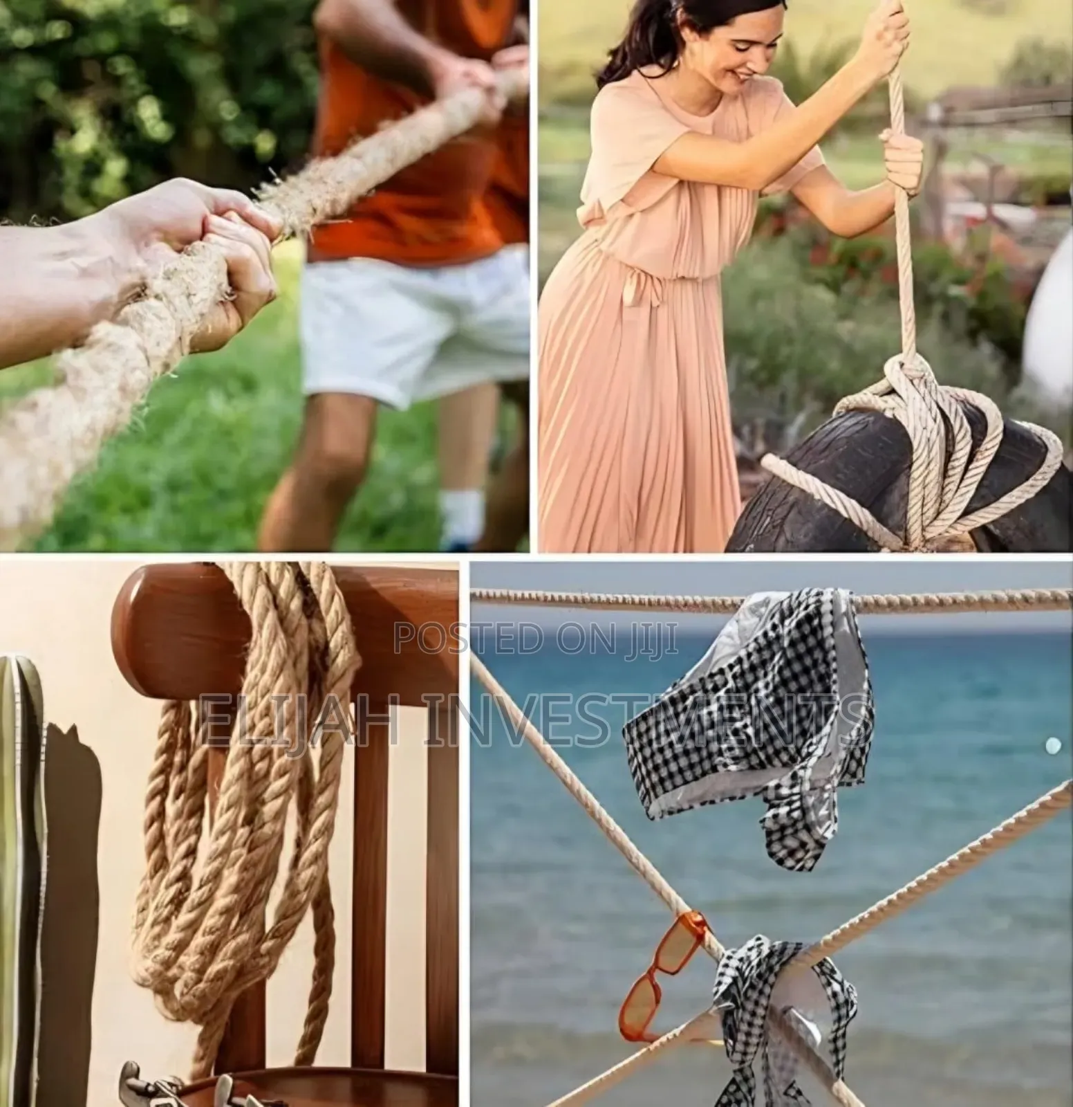 Heavy-Duty Natural Jute Rope.