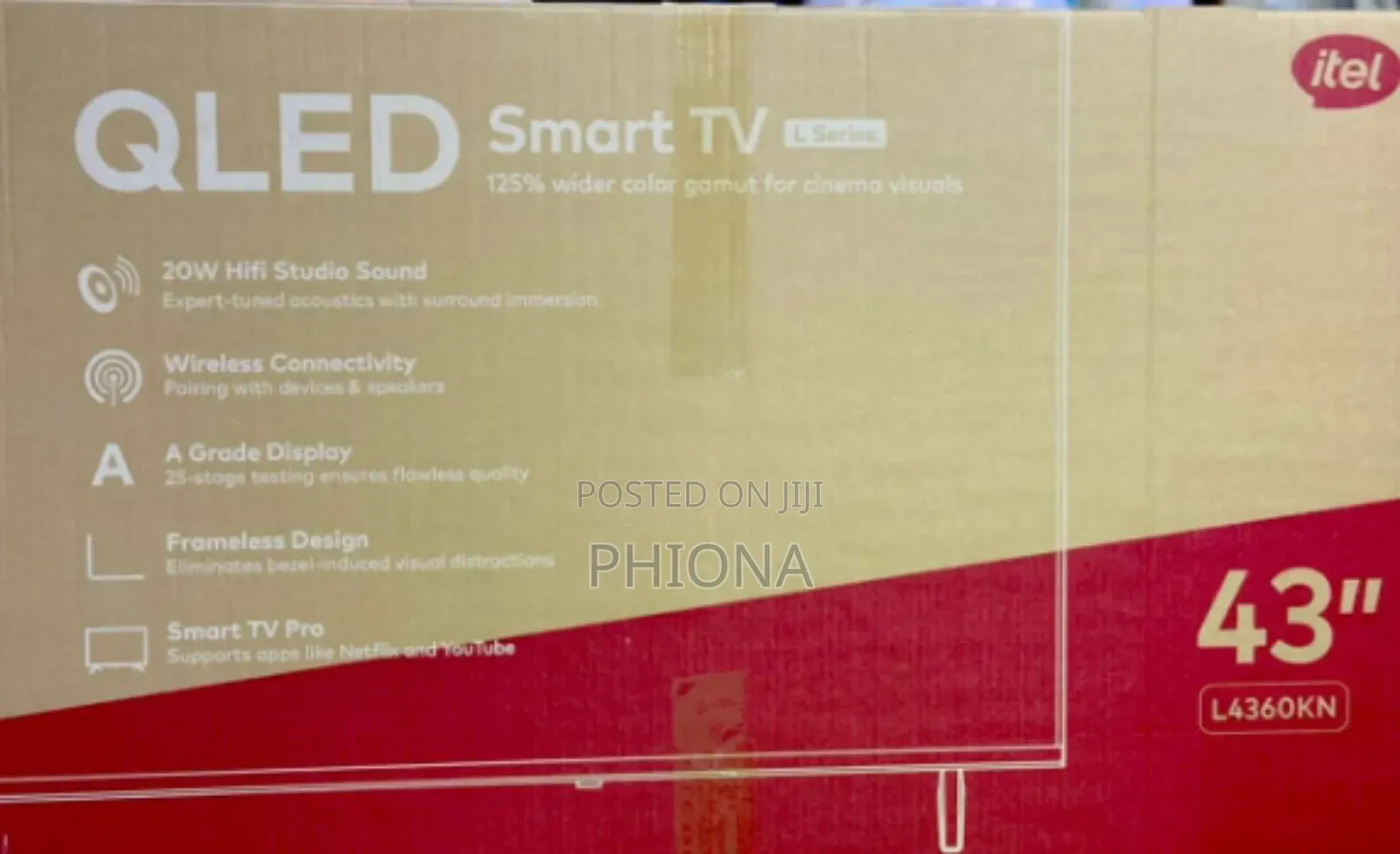 43qled Itel Smart Tv