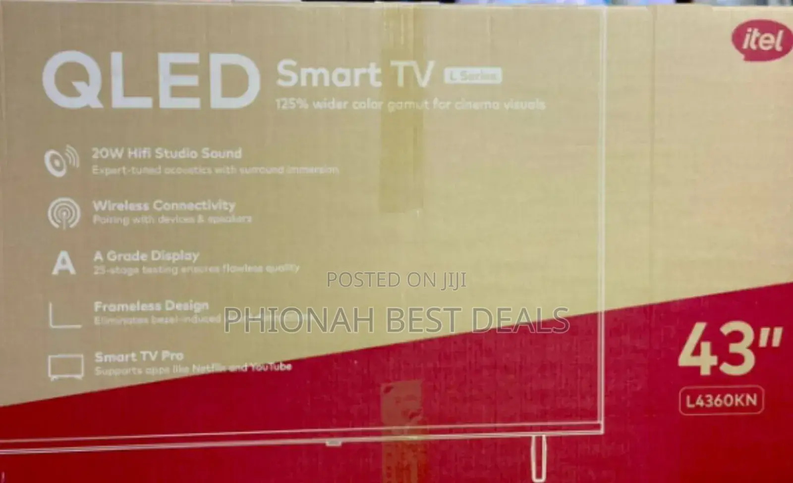 43qled Itel Smart Tv