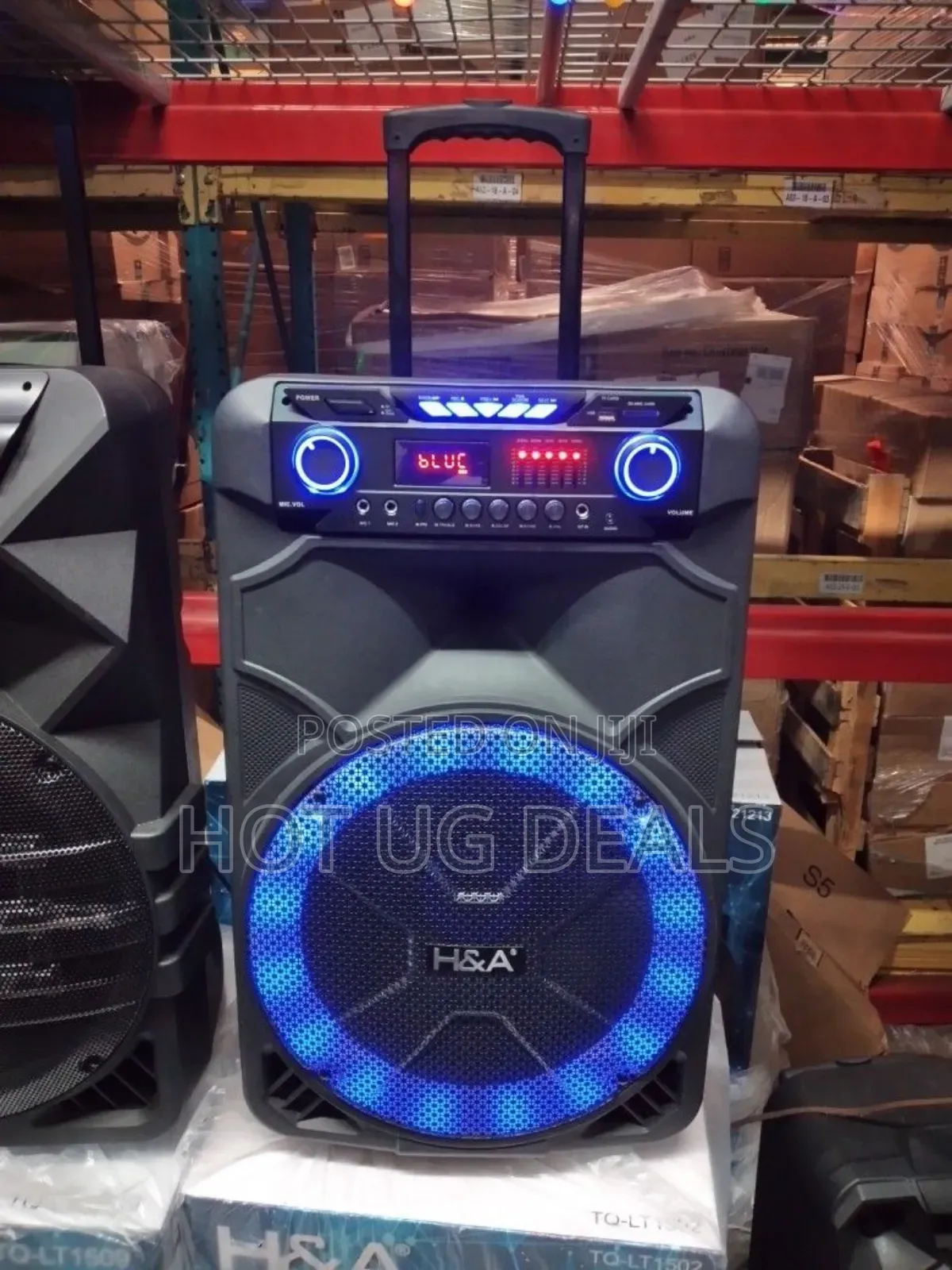 Mjack Mj2015  15" Amplified Public Address Speaker Rechargeable