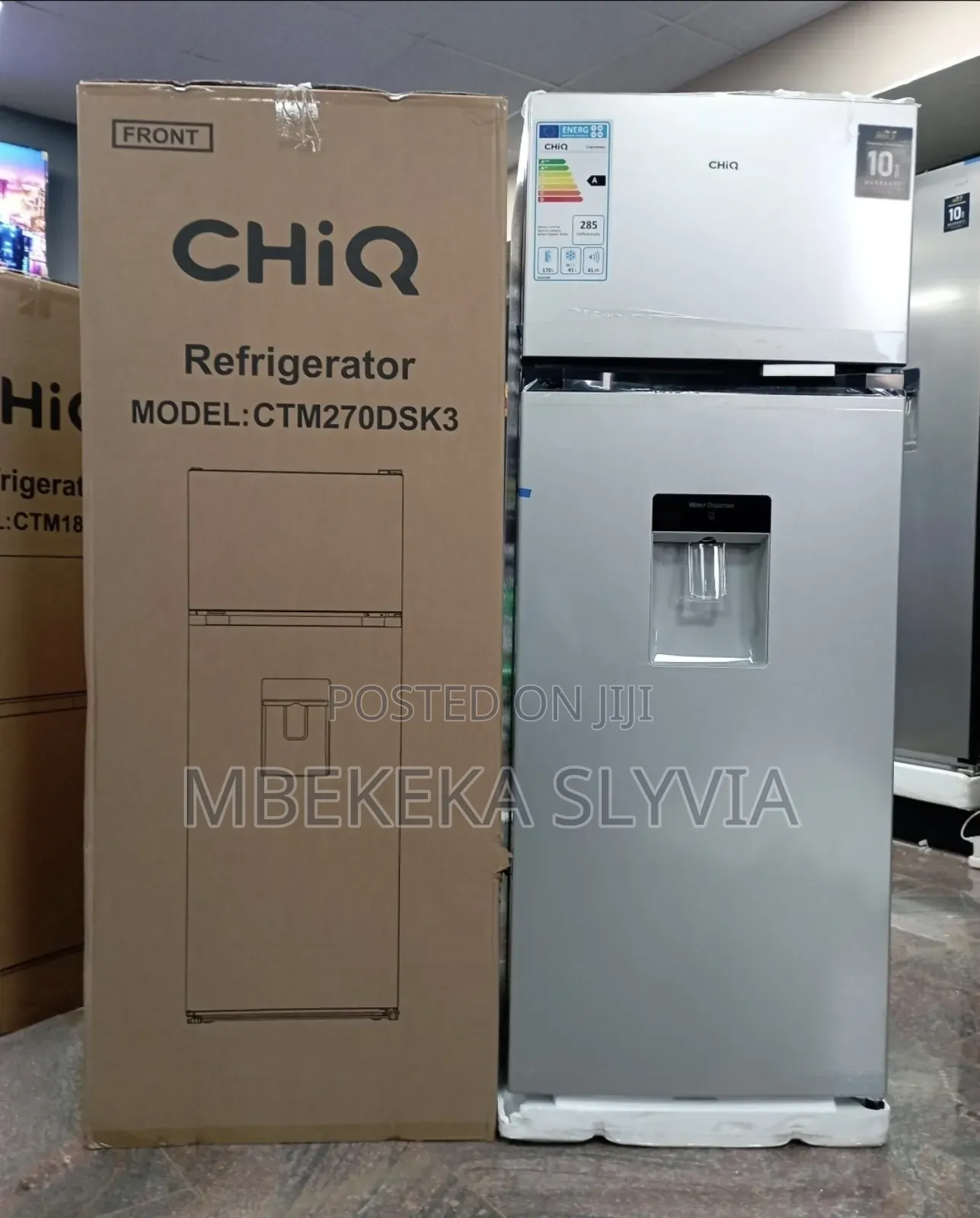Fridge Chiq 270litres Warranty Card/Chiq Fridge With Water Dispenser