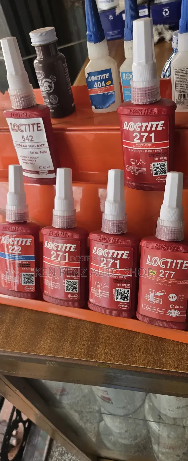 Loctite 271 (Red) High Strength Low Viscosity Thread Locker