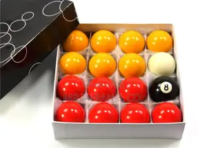 Snooker/Pool Ball Set With Red And Yellow Balls.
