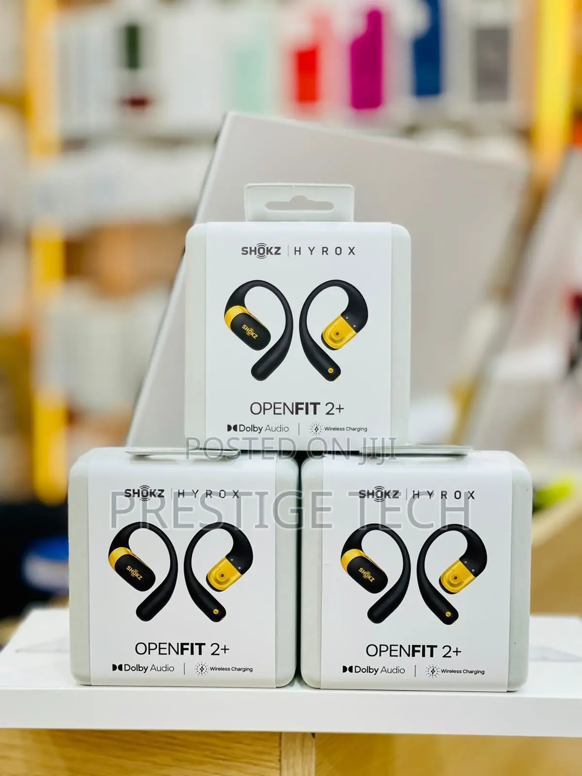 Shokz Open Fit 2+ Open Ear Headphones, Dolby Audio, Ear Hooks, 48 Hrs