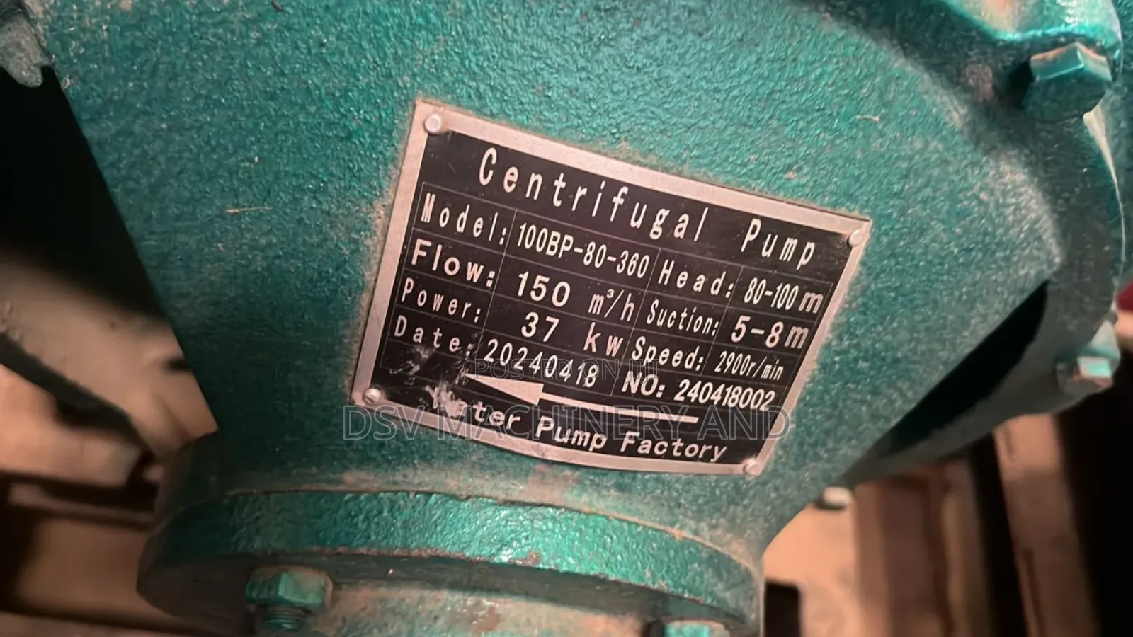 5 Inches by 4 Inches Centrifugal 37kw High Speed Irrigation Pump Head