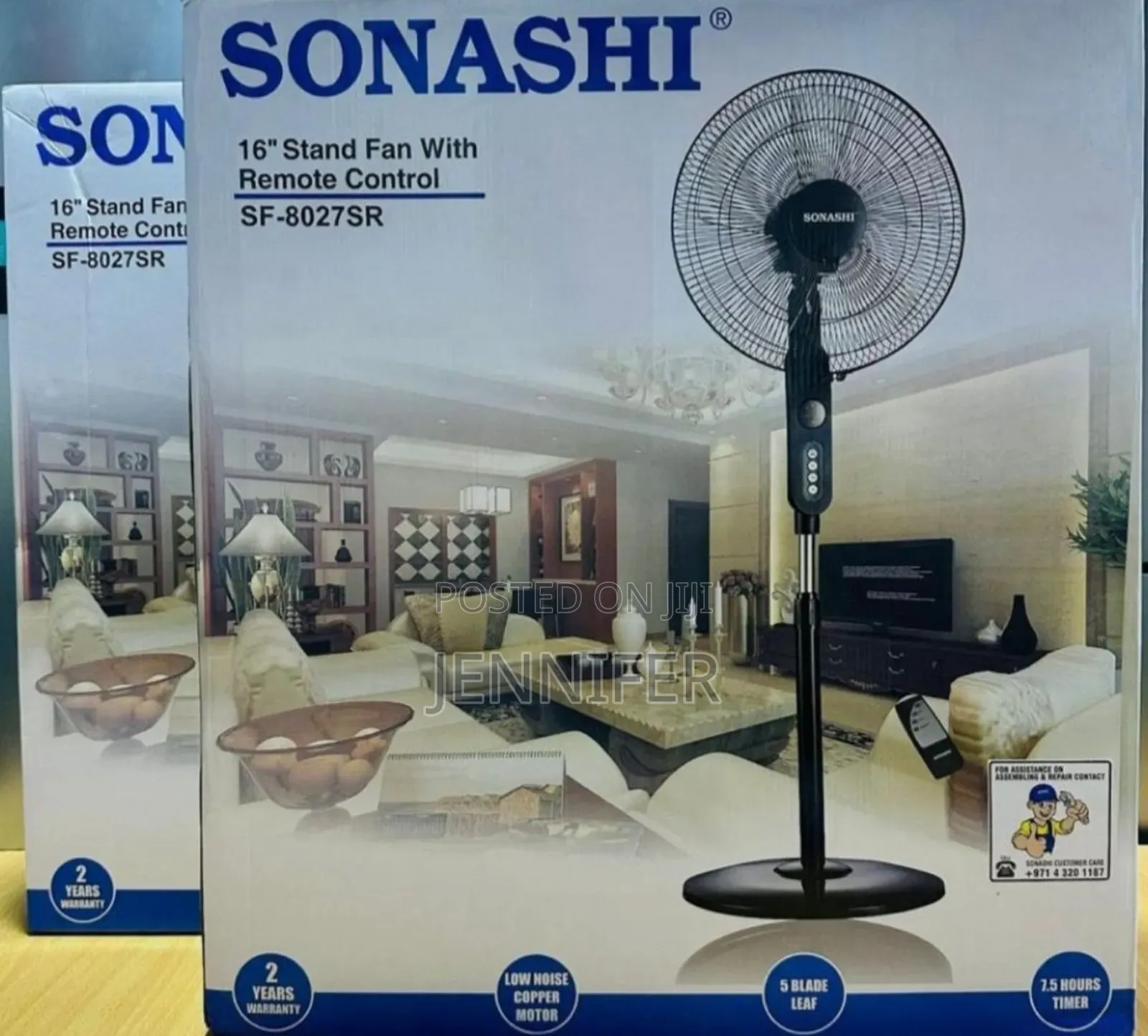 16 Inxhes Sonashi Stand Fan With Remote Now