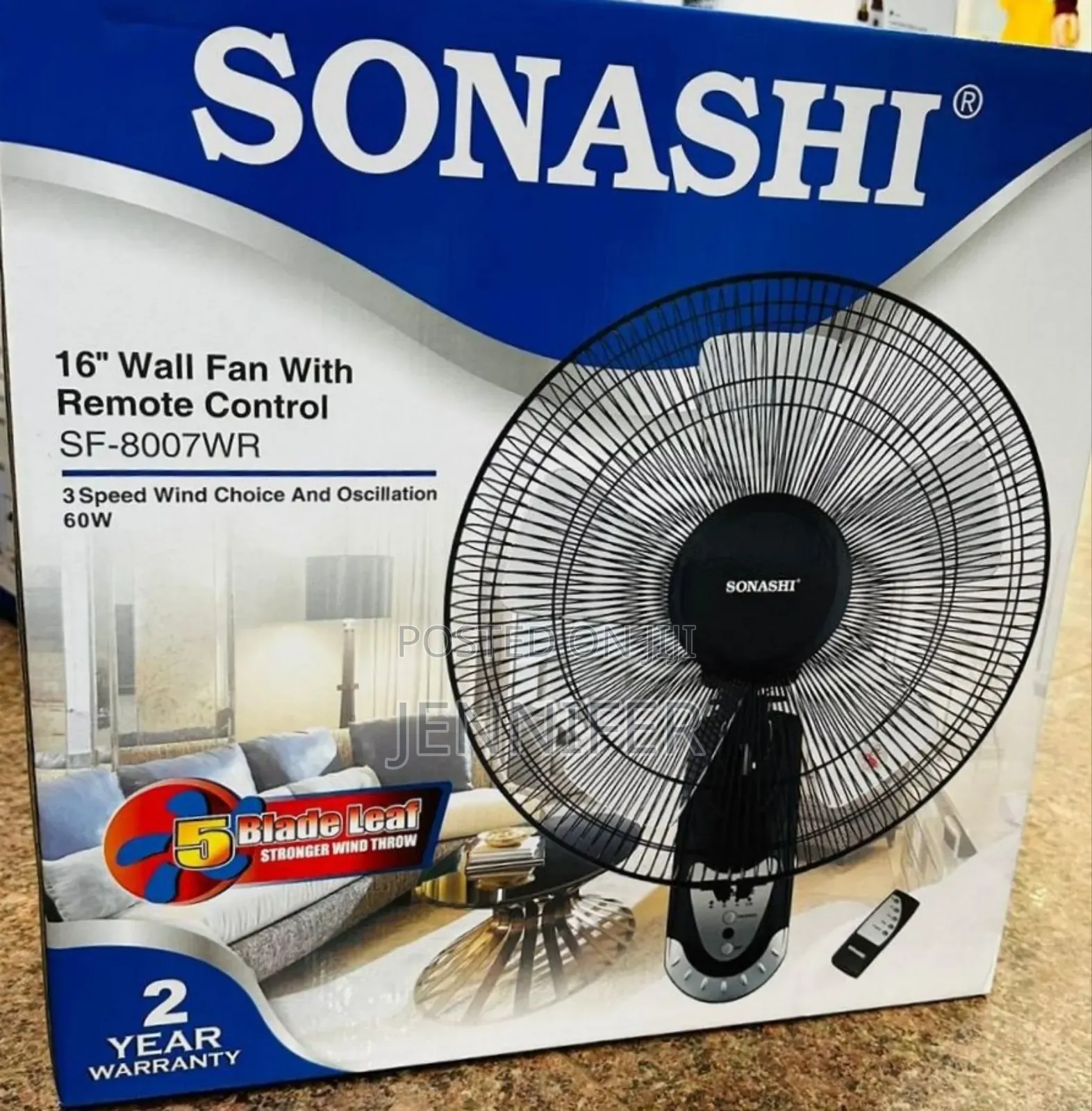 16 Inches Sonashi Wall Fan With Remote Now