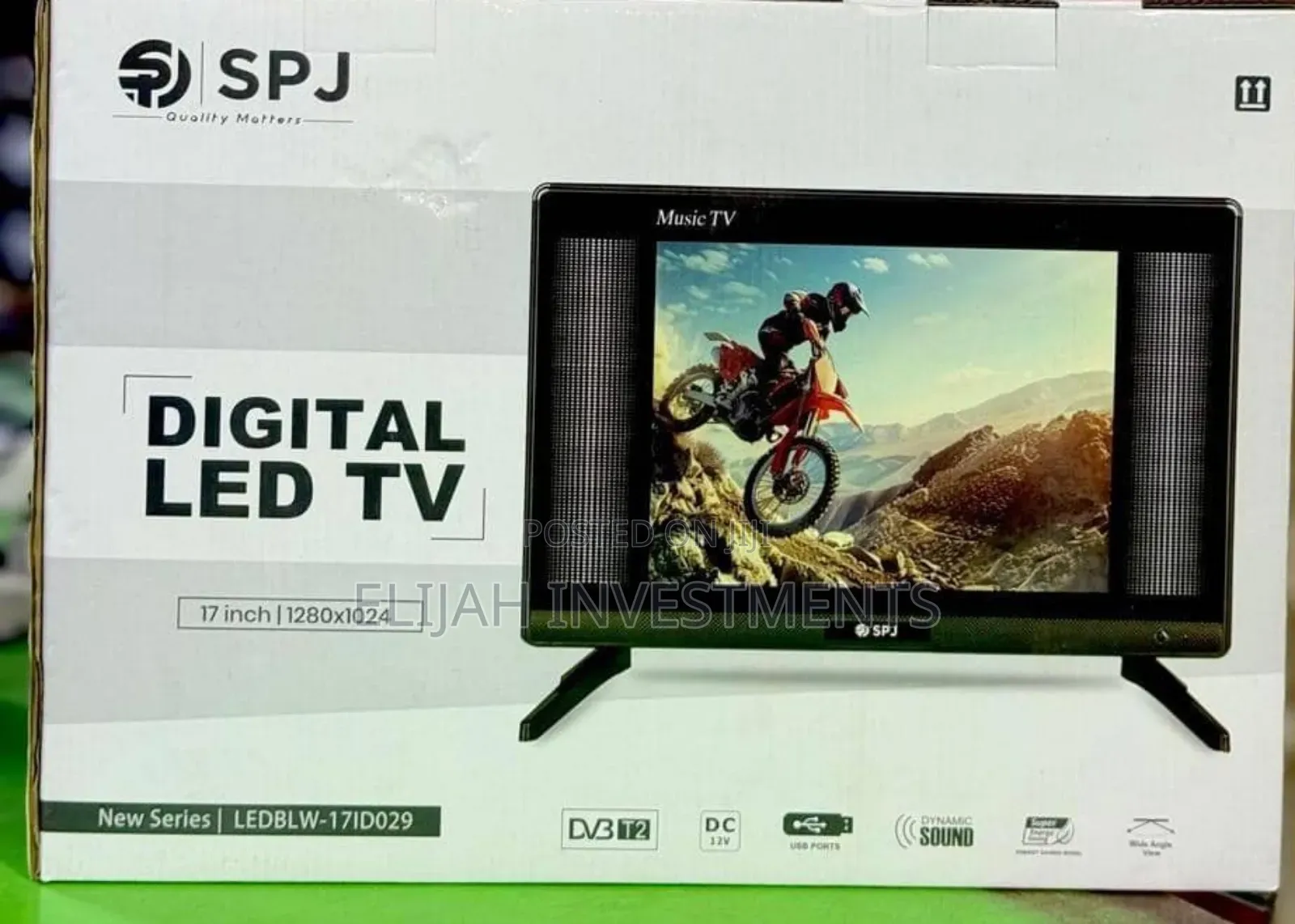 SPJ 17-Inch Digital Led Tv (Model Ledblw-17id029