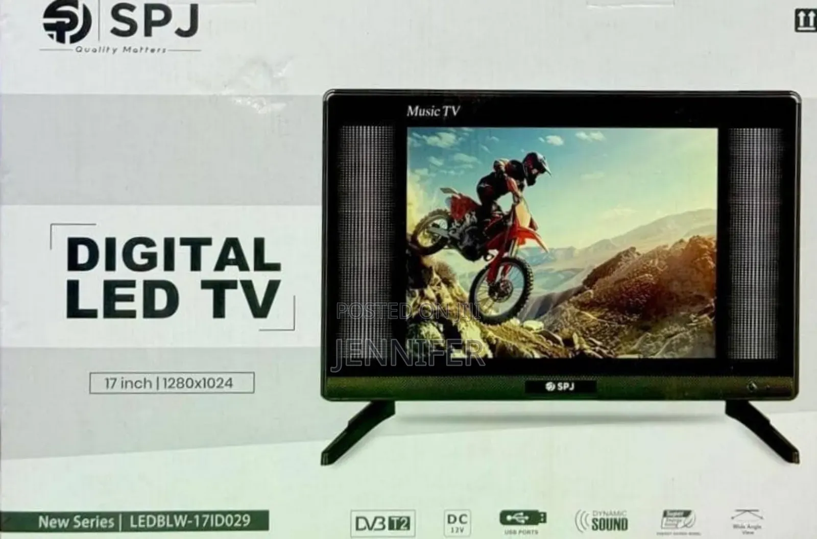 SPJ 17-Inch Digital Led Tv (Model Ledblw-17id029