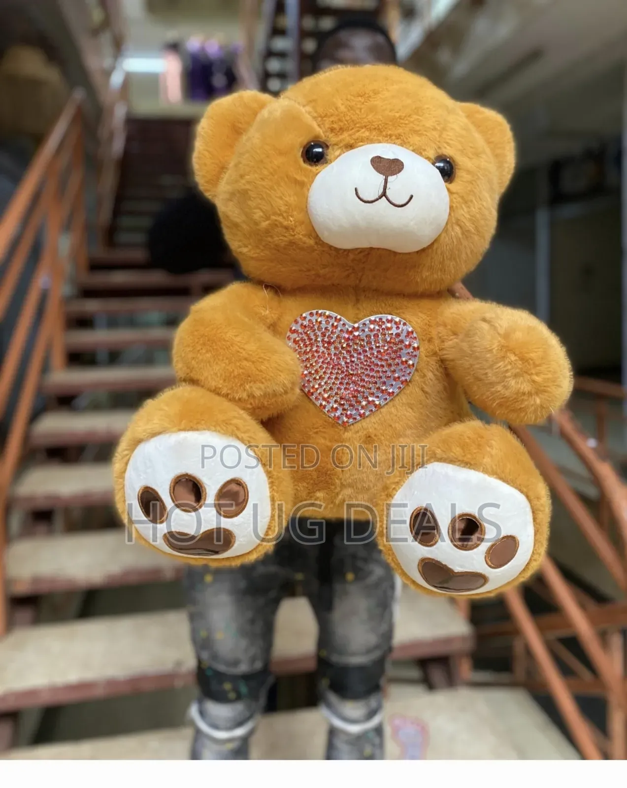Soft Blue Teddy Bear Plush Toy For Kids & Adults - Perfect Gift