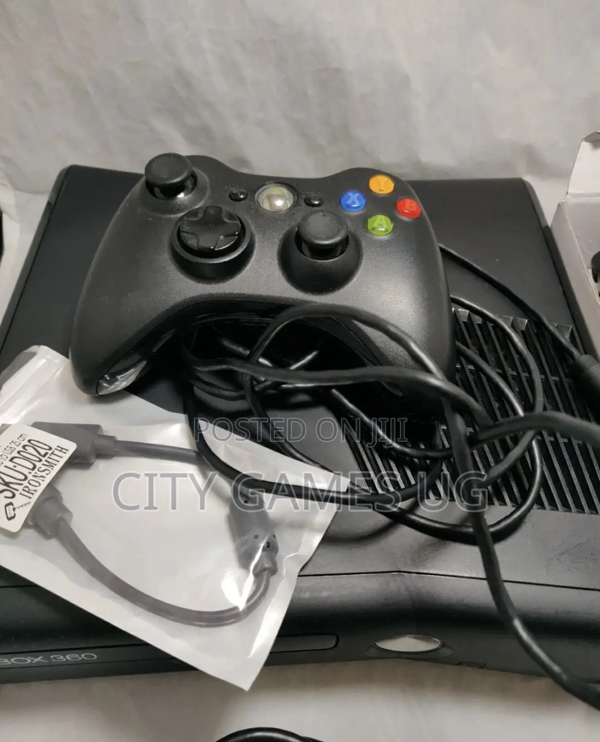 Microsoft Xbox 360 S Slim Black Video Game Console System 360s