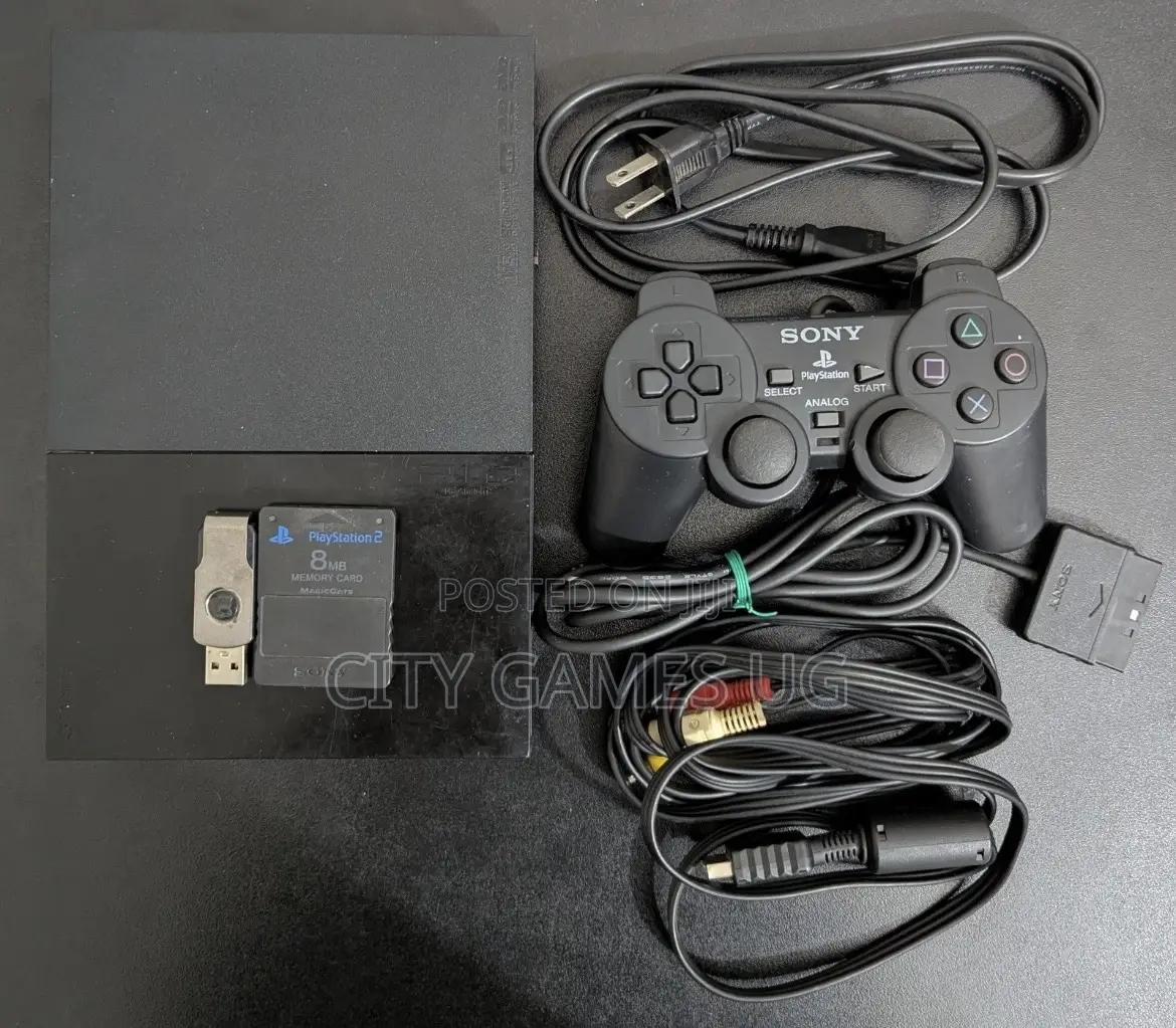 Sony Playstation 2 Ps2 Slim 32 Gb Console Fullset
