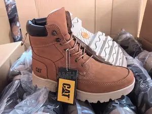 Classic Men Caterpillar Leather Casual Boots In Stock