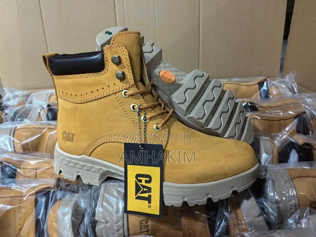 Classic Men Caterpillar Leather Casual Boots In Stock