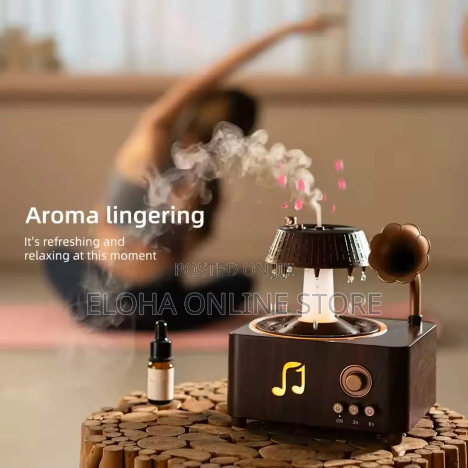Porodo Lifestyle Concord Vintage Aroma Diffuser And Speaker