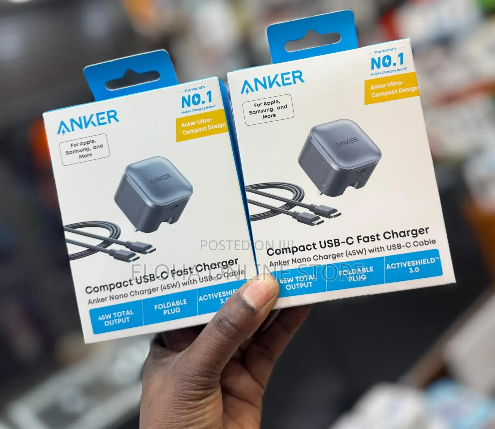 Anker Nano Charger 45w With Usb-C Cable