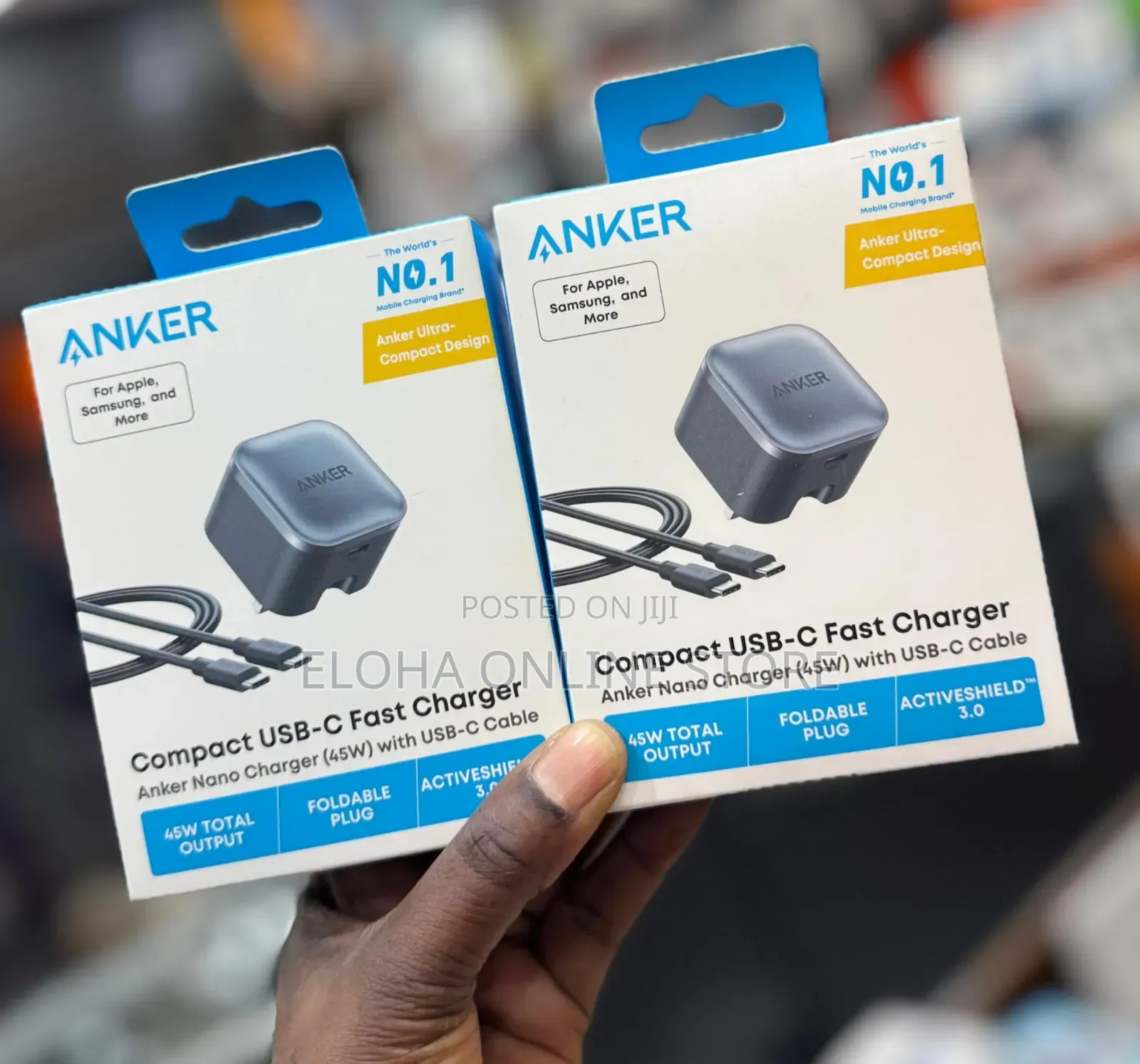 Anker Nano Charger 45w With Usb-C Cable