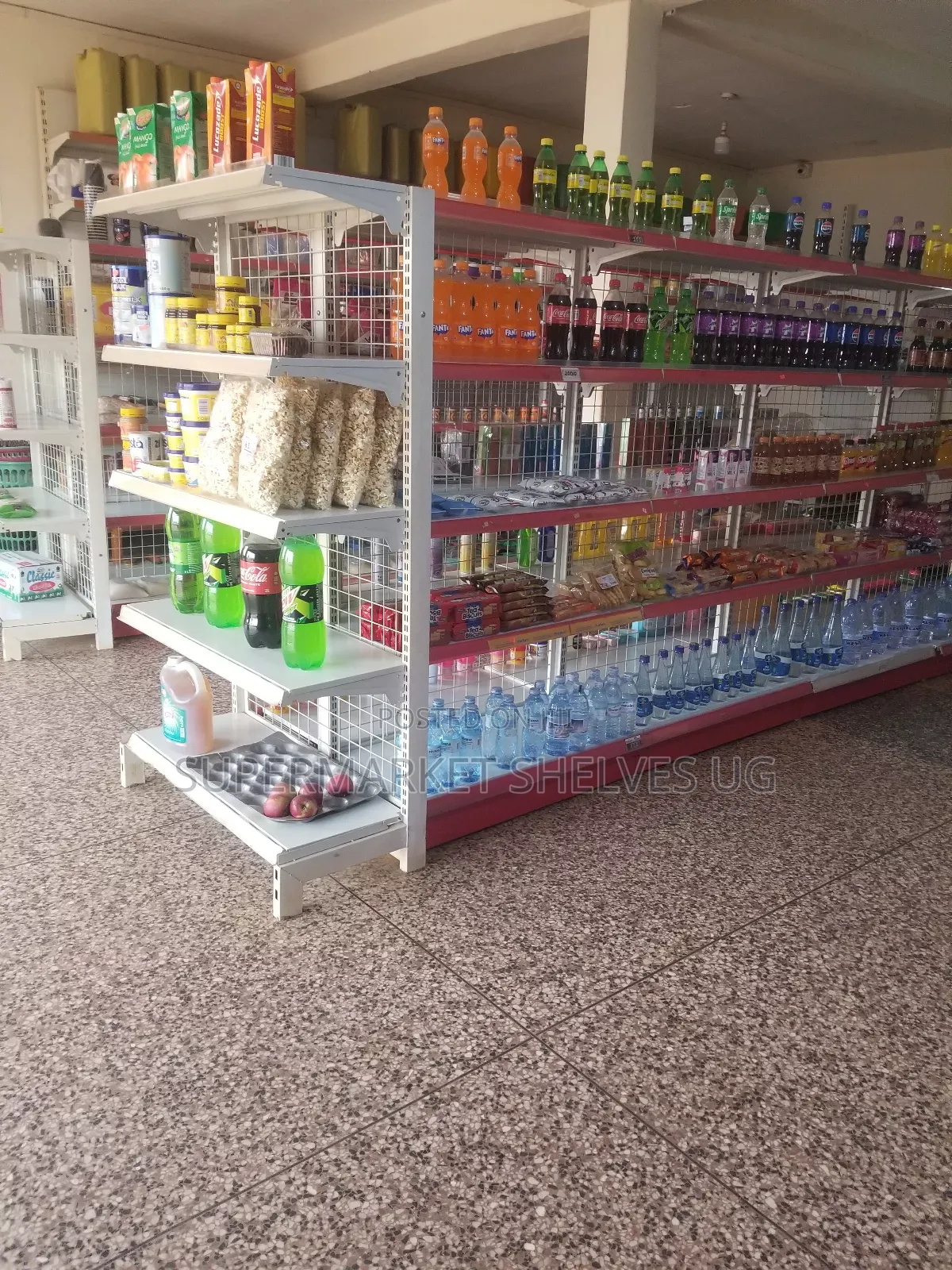 Supermarket Shelves Double 1meter by 1.8m on Sale at 