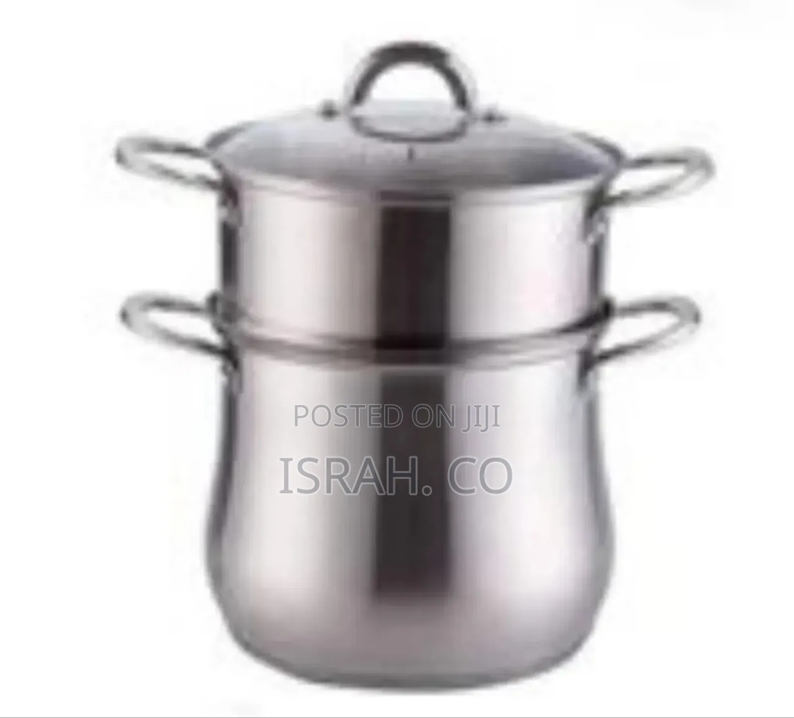 2 Tier Aluminum Non-electric Food Steamer For Steaming Matooke