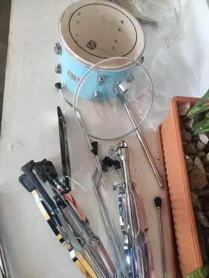 Si Acoustic Drum With Tuner and Pair of Sticks