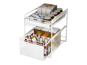 Zoutyi 2-Tier Under Sink Organizer | Kitchen,Countertop.