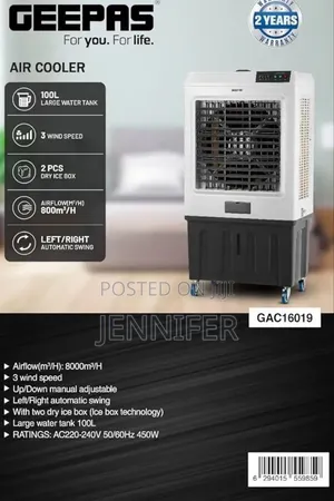 Geepas 100 L Air Cooler (Model Gac16019).