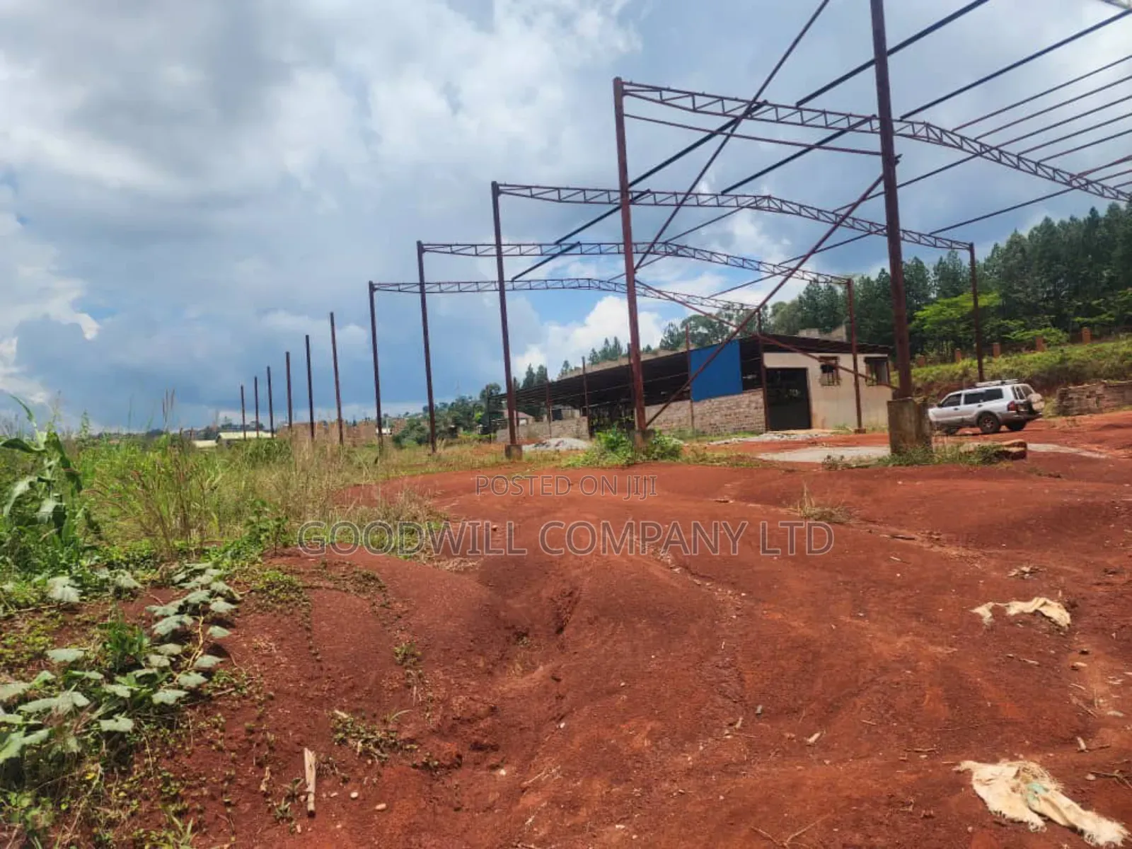 3 Acres for Sale at Namanve With Already Foundations of 3 Warehouses