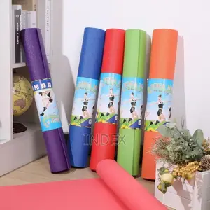 4mm Fitness Yoga Mat Ant-Skid Floor Yoga Mat - Multicolour