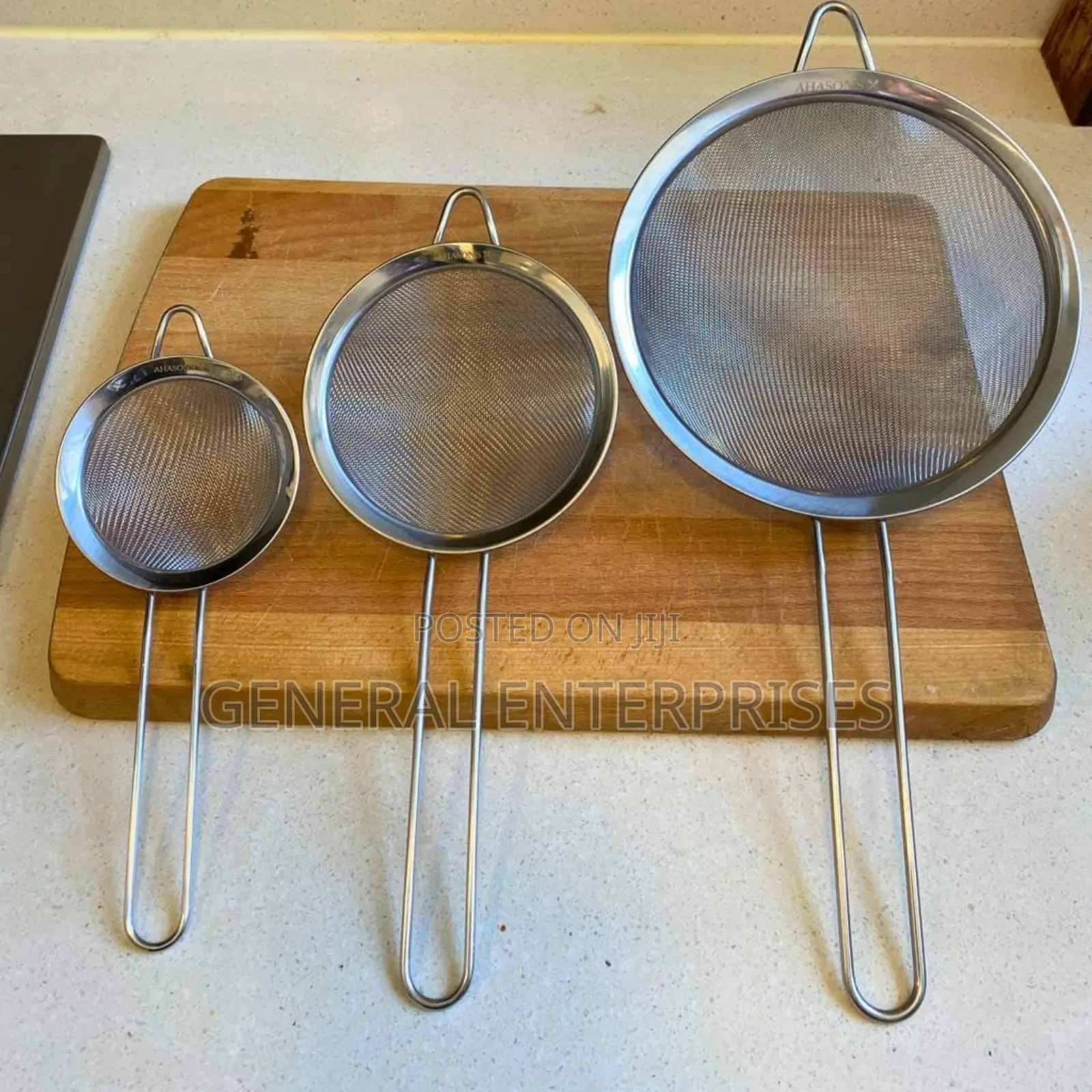 Kitchen Stainless Steel Seive Set 3pc
